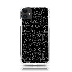 Enigmatic Demon Black And White Pattern Iphone 11 Tpu Uv Print Case by dflcprintsclothing