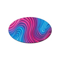 Spiral Swirl Pattern Light Circle Sticker (oval) by Ndabl3x