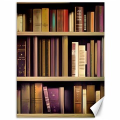 Books Bookshelves Office Fantasy Background Artwork Book Cover Apothecary Book Nook Literature Libra Canvas 36  X 48  by Posterlux