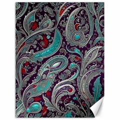 Seamless Pattern Paisley Decorative Canvas 18  X 24  by Paksenen