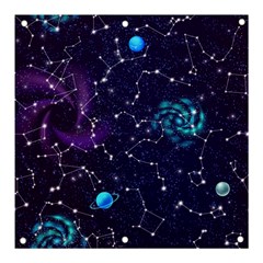 Realistic Night Sky Poster With Constellations Banner And Sign 3  X 3  by Ket1n9