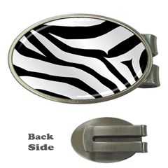 White Tiger Skin Money Clips (oval)  by Ket1n9