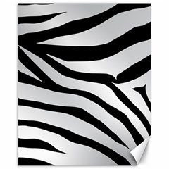 White Tiger Skin Canvas 16  X 20  by Ket1n9