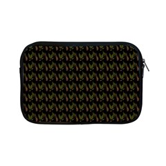 Fern Pattern 2 Black Apple Ipad Mini Zipper Cases by snowwhitegirl