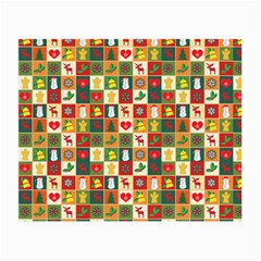 Template Christmas Pattern Small Glasses Cloth (2 Sides) by Proyonanggan