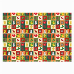 Template Christmas Pattern Large Glasses Cloth (2 Sides) by Proyonanggan