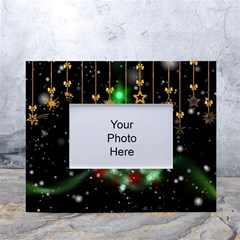 Christmas Star Jewellery White Tabletop Photo Frame 4 x6  by anzea