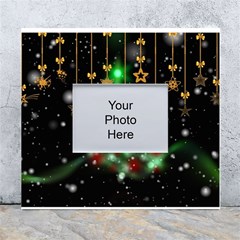 Christmas Star Jewellery White Wall Photo Frame 5  X 7  by anzea