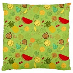 Art Fruits Pattern Large Cushion Case (two Sides) by Maspions