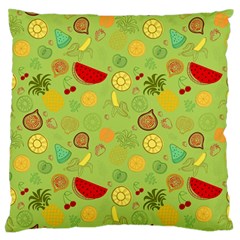 Art Fruits Pattern Standard Premium Plush Fleece Cushion Case (two Sides) by Maspions