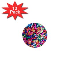 Colorful Candy Texture, Close-up 1  Mini Magnet (10 Pack)  by kyorashop23