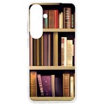 Books Bookshelves Office Fantasy Background Artwork Book Cover Apothecary Book Nook Literature Libra Samsung Galaxy S24 Ultra 6.9 Inch TPU UV Case Front