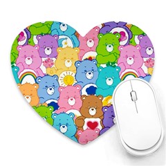 Care Bears, Adorable, Art Heart Mousepad by kyorashop23