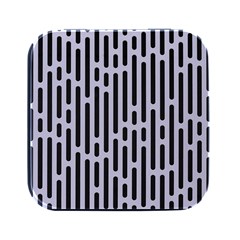 Texture, Stripes, Pattern Square Metal Box (black) by kyorashop23