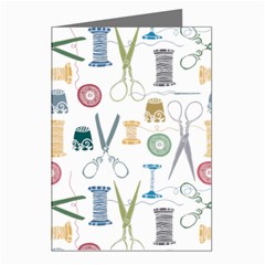 Pattern Seamless Texture Sewing Greeting Cards (pkg Of 8) by Salmanaz77