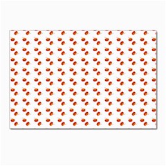 Kawaii Pumpkin Patt White Postcard 4 x 6  (pkg Of 10) by snowwhitegirl