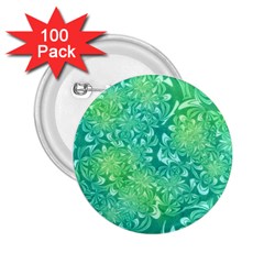 Retro Flower Pattern Design Batik 2 25  Buttons (100 Pack)  by Posterlux