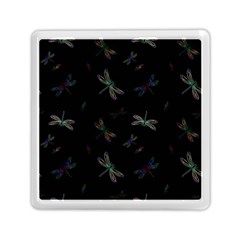 Background Pattern Dragonfly Memory Card Reader (square) by Posterlux