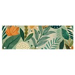 Leaves Pattern Flora Nature Banner and Sign 6  x 2  Front