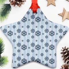 Snowflakes Winter Christmas Ornament (star) by anzea