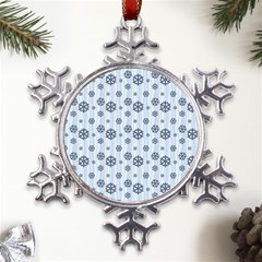 Snowflakes Winter Christmas Metal Large Snowflake Ornament by anzea