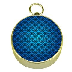 Pattern Texture Geometric Blue Gold Compasses by anzea