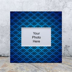 Pattern Texture Geometric Blue White Box Photo Frame 4  X 6  by anzea