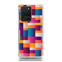 Abstract Geometry Blocks Samsung Galaxy S20 Ultra 6 9 Inch Tpu Uv Case by anzea