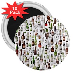 Bottle Chic Print Patterns 3  Magnets (10 Pack)  by BellaVistaTshirt02