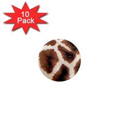 Giraffe Skin Texture 1  Mini Magnet (10 Pack)  by kyorashop23