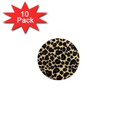 Jaguar Skin Texture, Jaguar Wool Texture, Yellow 1  Mini Magnet (10 Pack)  by kyorashop23