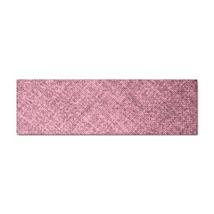 Pink Fabric Texture, Knitted Pink Texture, Sticker (bumper) by kyorashop23