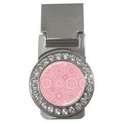 Pink Retro Texture With Circles, Retro Circles Background, Money Clips (cz)  by kyorashop23