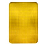 Yellow Lego Texture, Macro, Yellow Dots Background Rectangular Glass Fridge Magnet (4 pack) Front