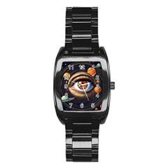 Eye Of The Universe (ai) Stainless Steel Barrel Watch by dflcprintsclothing