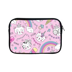 Beautiful Cute Animals Pattern Pink Apple Ipad Mini Zipper Cases by Grandong