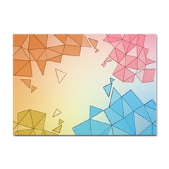 Background Pastel Geometric Lines Sticker A4 (10 Pack) by anzea