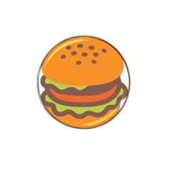 Hamburger Hat Clip Ball Marker (4 Pack) by anzea