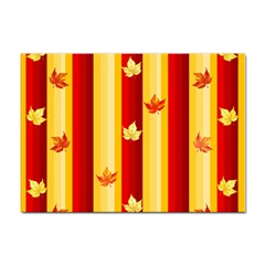 Autumn Fall Leaves Vertical Sticker A4 (10 Pack) by anzea