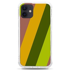 Autmn Stripes Colors Geometric Print Design Iphone 12 Mini Tpu Uv Print Case	 by dflcprintsclothing