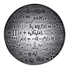 Math Formula Round Glass Fridge Magnet (4 Pack) by Bedest