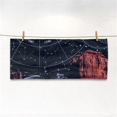 Astrology Surreal Surrealism Trippy Visual Art Hand Towel by Bedest