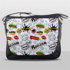 Pattern Seamless Texture Cartoon Messenger Bag by Bedest