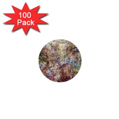 Mono Pour Blend  1  Mini Buttons (100 Pack)  by kaleidomarblingart