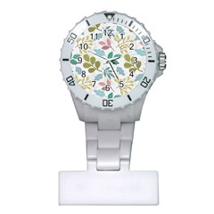 Leaf Pattern  Plastic Nurses Watch by Safari