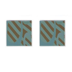 Earthbound Geometry Print Cufflinks (square) by dflcprintsclothing