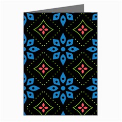 Flower Pattern Flora Floral Seamless Greeting Cards (pkg Of 8) by Salmanaz77