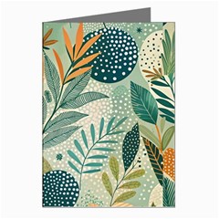 Leaves Pattern Flora Greeting Cards (pkg Of 8) by Salmanaz77