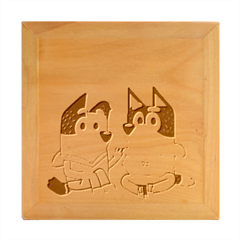 Bluey Wood Photo Frame Cube by avitendut