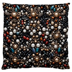 Pearls And Stones Standard Premium Plush Fleece Cushion Case (two Sides) by dedoma